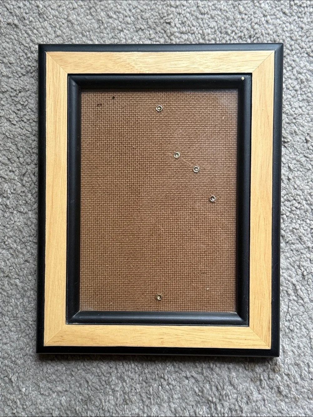 Natural Wood and Black Picture 5” x 7” Frame!